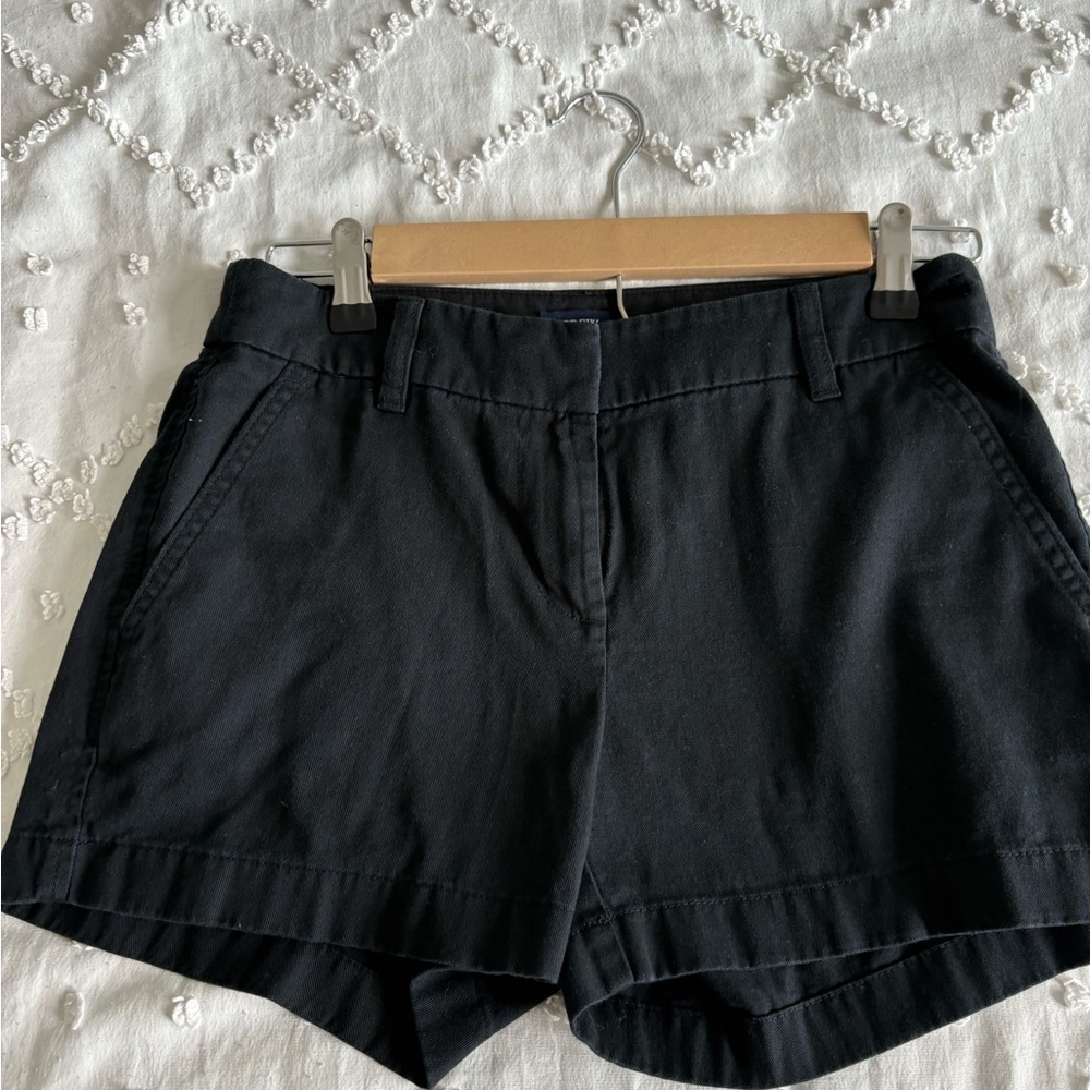 J. Crew Black Bermuda Shorts with Relaxed Fit